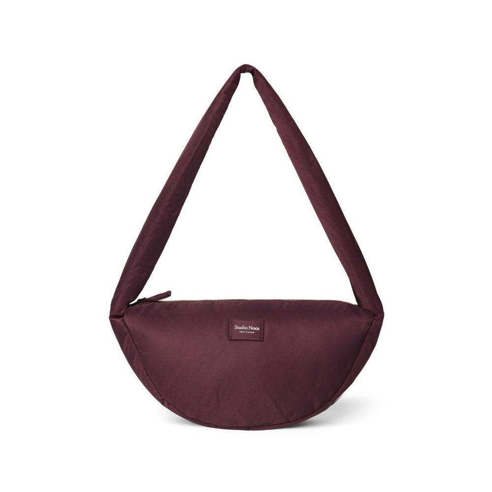 Studio Noos Technical Puffy Mini Cross Body Bag Burgundy