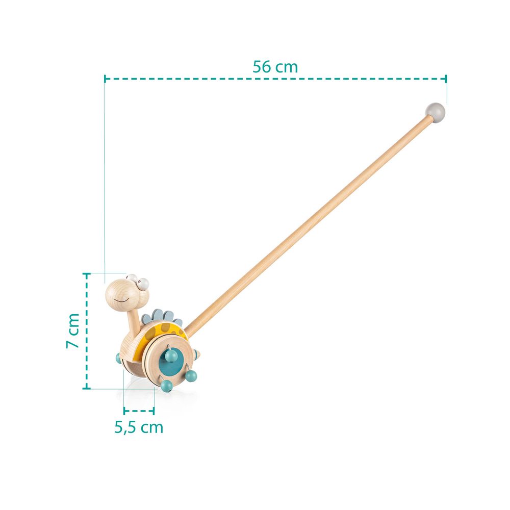ZOPA Dřevěný jezdík Dinosaurus - Blue (obrázek 4)
