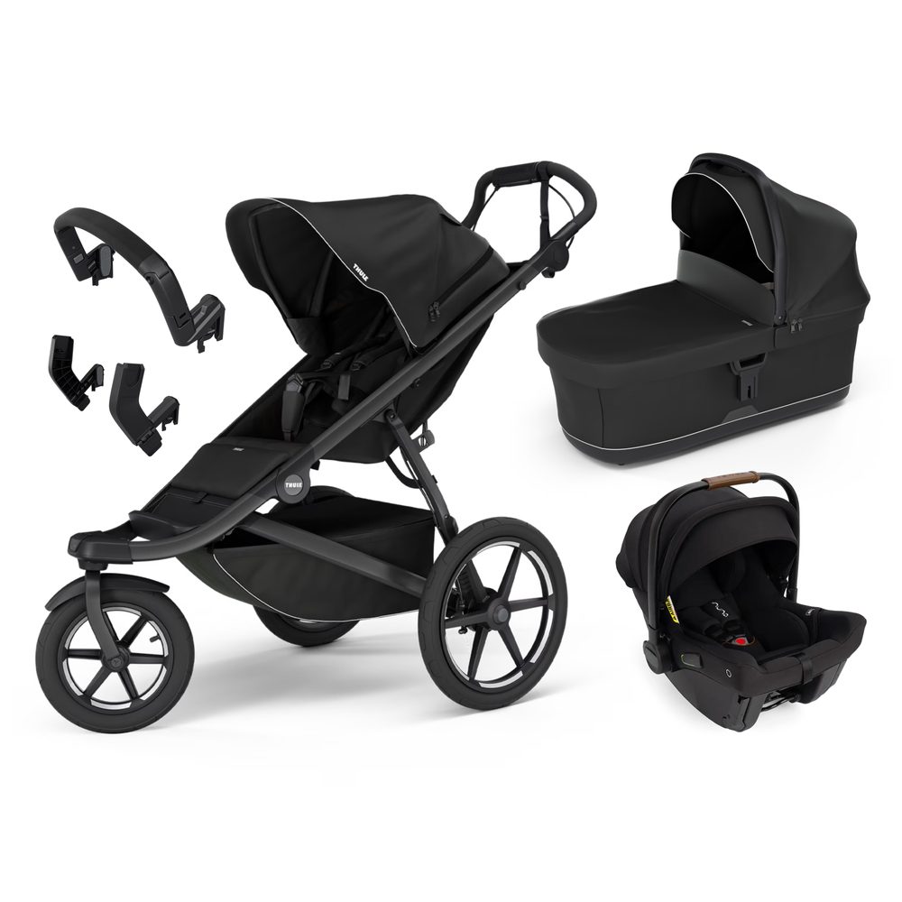 THULE Trojkombinace 5v1 Urban Glide 3 + Bassinet + příslušenství 2024 + Nuna PIPA™ URBN - Black