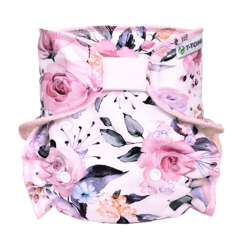 T-Tomi Kalhotková plena - set suchý zip - roses