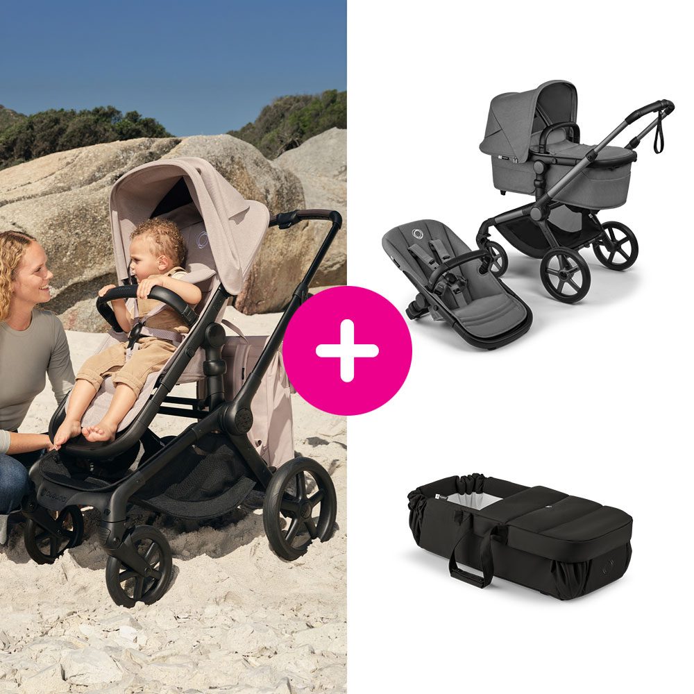 Bugaboo Fox 5 Renew + novorozenecké hnízdo ZDARMA -  Graphite/Moon Black