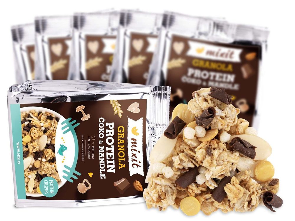 Proteinová granola z pece - Čokoláda a mandle do kapsy