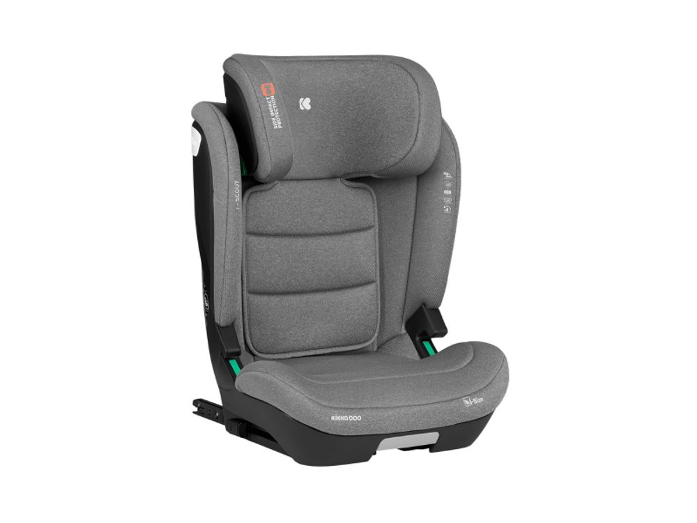 KikkaBoo Autosedačka 100-150 cm i-Scout i-SIZE Light Grey