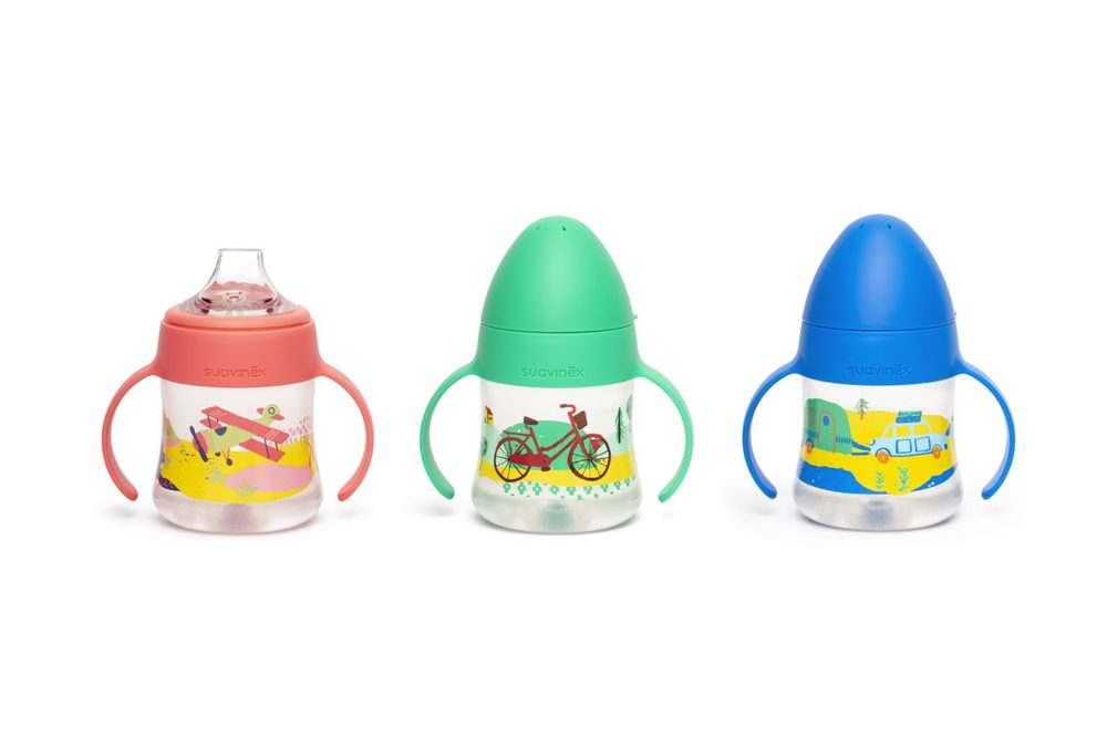 Suavinex SUAVINEX | PRVNÍ láhev s oušky WANDERLUST 150 ml
