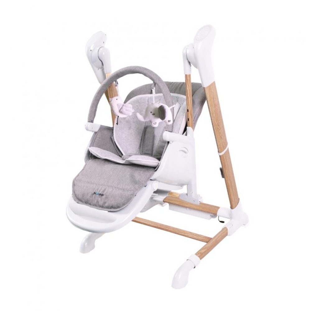 Bo Jungle Jídelní židlička B-SWINGING CHAIR Pure White 2v1