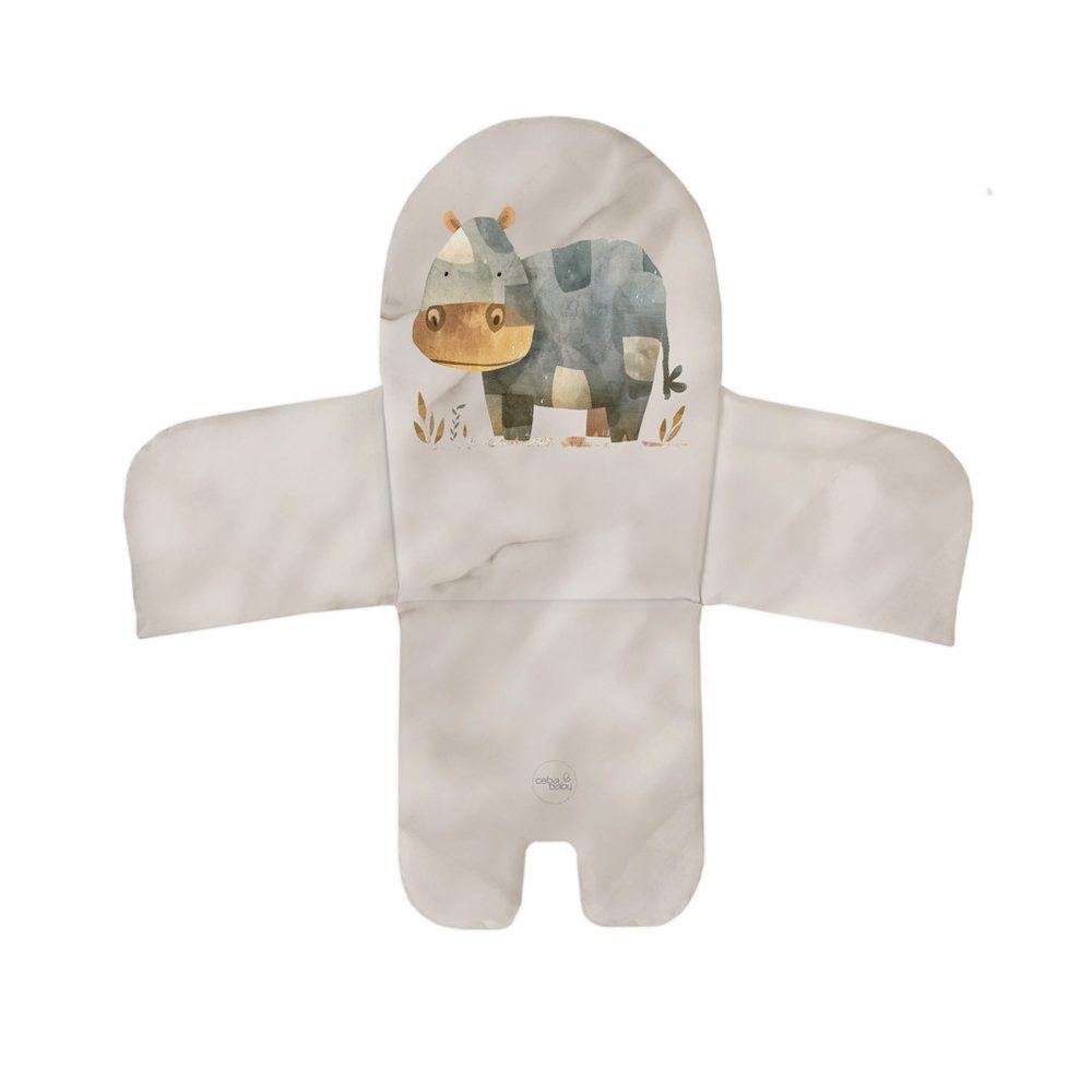 CEBA Vložka do jídelní židle (38x28) Basic Cosy Hippo - CEBA Vložka do jídelní židle (38x28) Basic Cosy Hippo