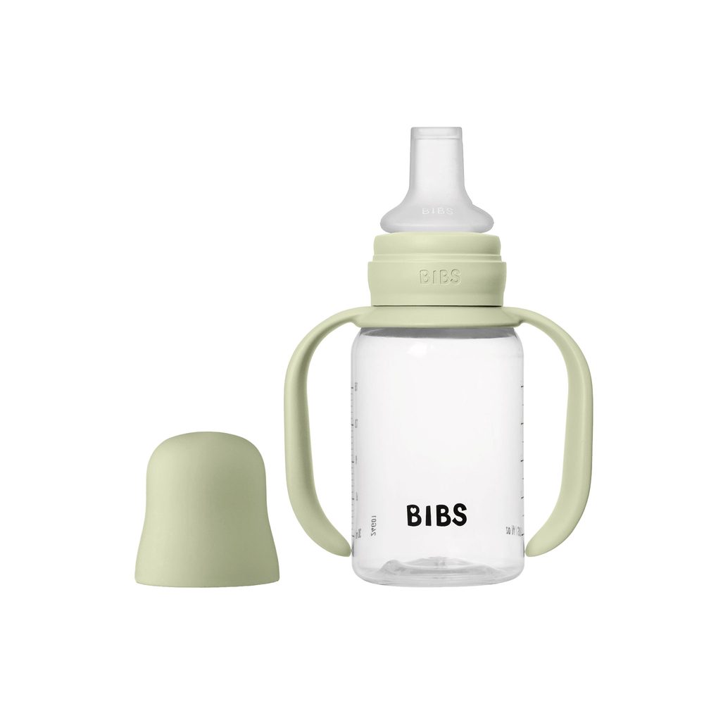 BIBS detská fľaša so silikónovým náustkom 150 ml - Sage