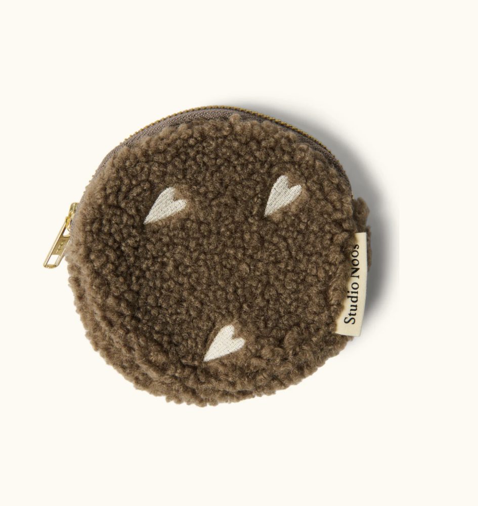 Studio Noos Teddy Hearts WALLET pěněženka Brown Hearts