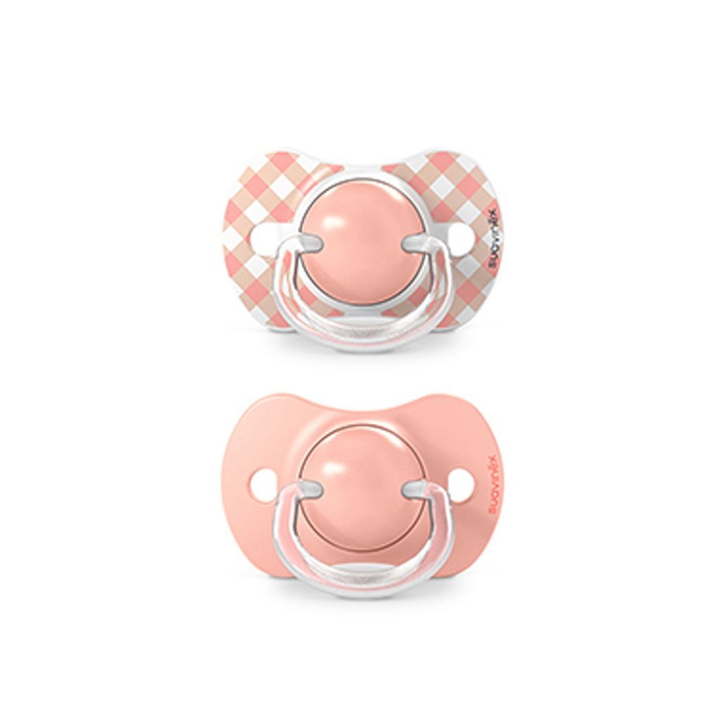 Suavinex Dudlík SX PRO fyziologický WILD & FREE 0/6m 2 ks - růžový