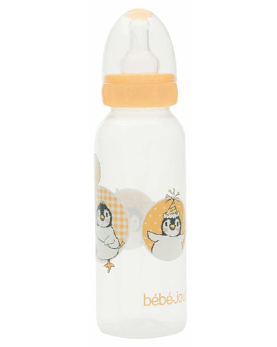 Bebe Jou lahvička Pinguin oranžová 250 ml