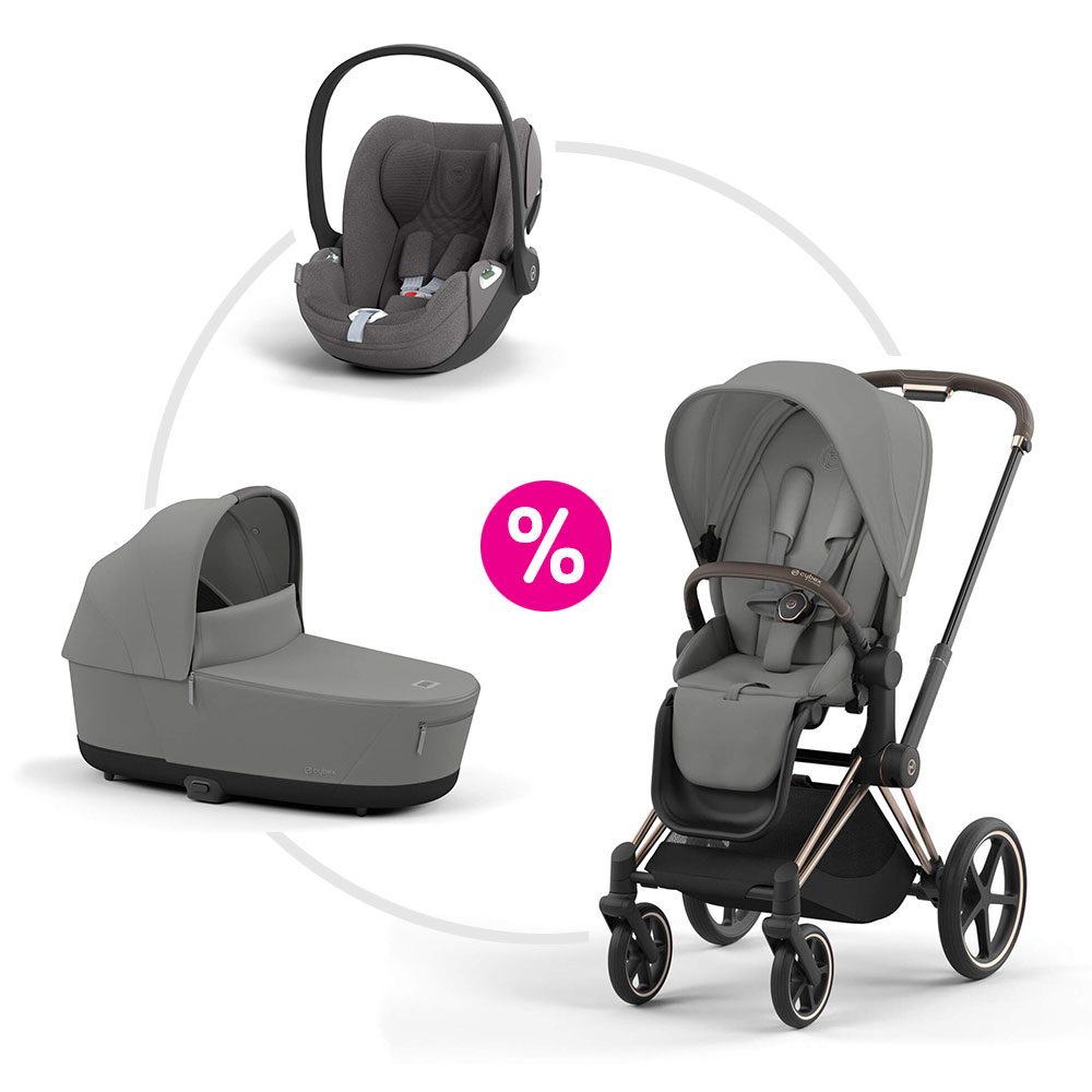 Cybex Priam 4.0 set podvozek + sportovní sezení + korba + autosedačka 2025 - Mirage Grey