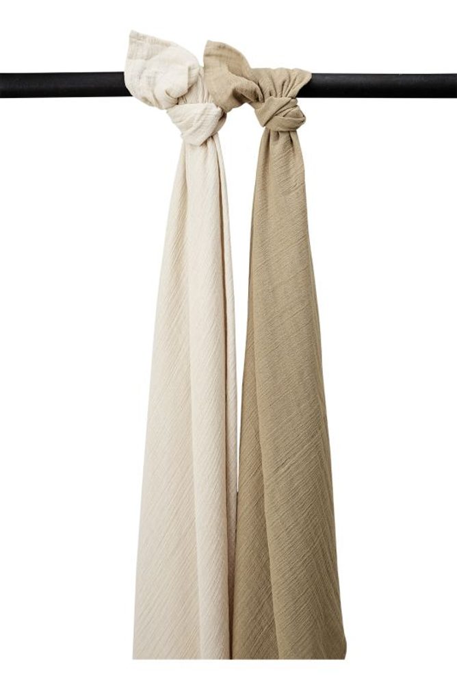 Meyco Mušelínové pleny 2-balení Soft sand/taupe