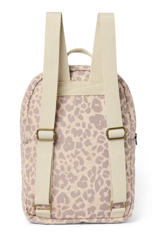Studio Noos Puffy Midi BACKPACK batůžek s přední kapsou Cream Leopard (obrázek 4)