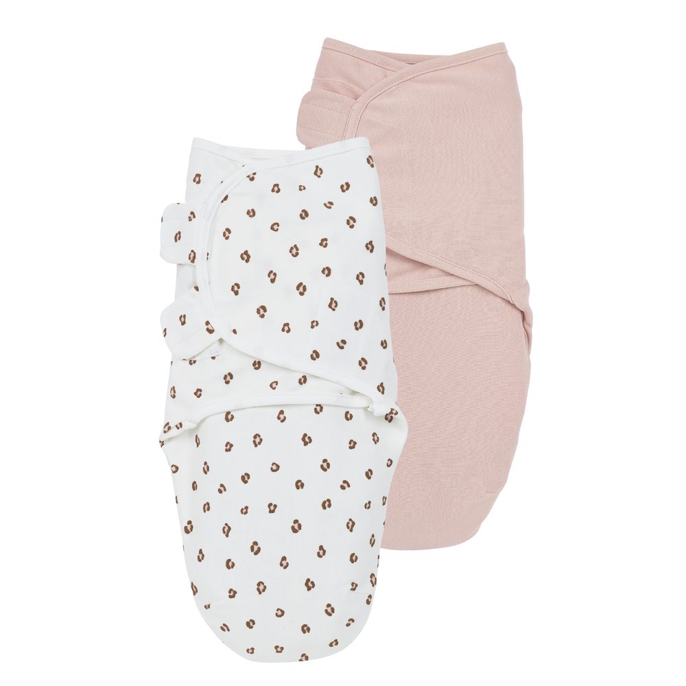 Meyco Zavinovačka 2-balení 0-3 měsíce - Mini Panther soft pink/pink