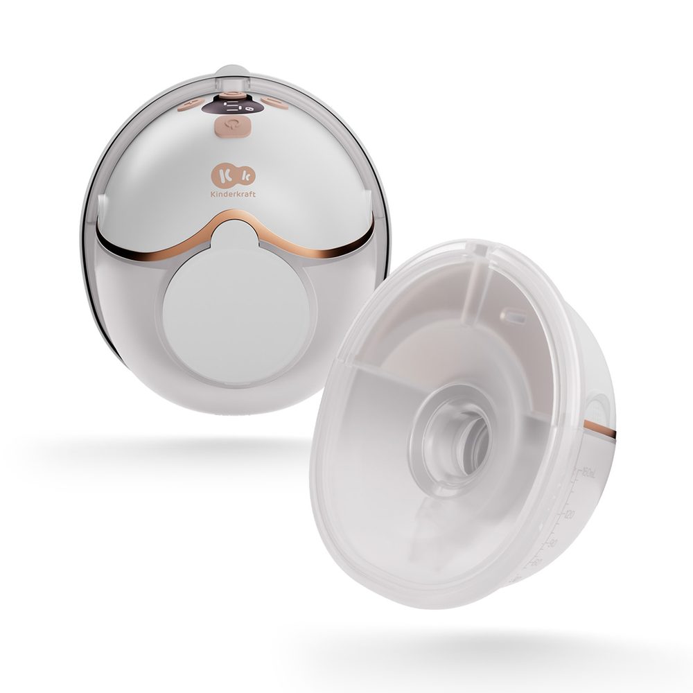Levně KINDERKRAFT Odsávačka mateřského mléka Single Hands-free Mamaflow - Gold