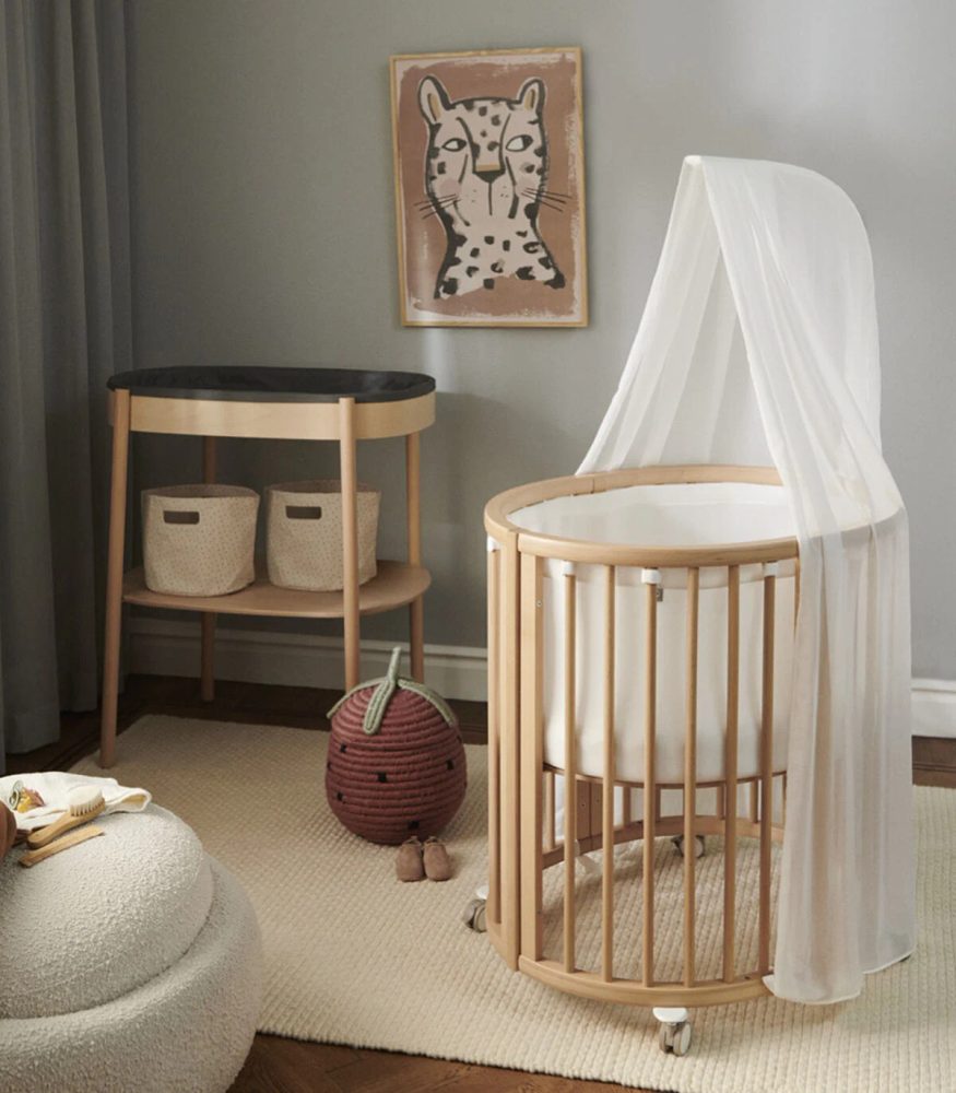 STOKKE® Sleepi™ V3 Tyč na nebesa - Hazy Grey (obrázek 4)