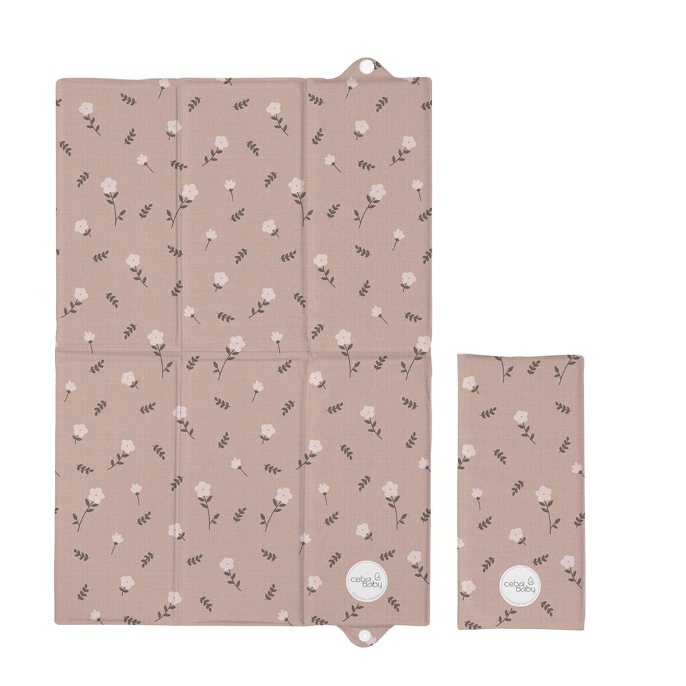 CEBA BABY Podložka přebalovací cestovní (60x40) Basic - Petite Blossoms