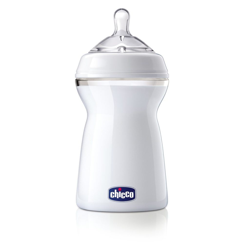 Chicco Láhev kojenecká Natural Feeling 330ml neutral 6m+