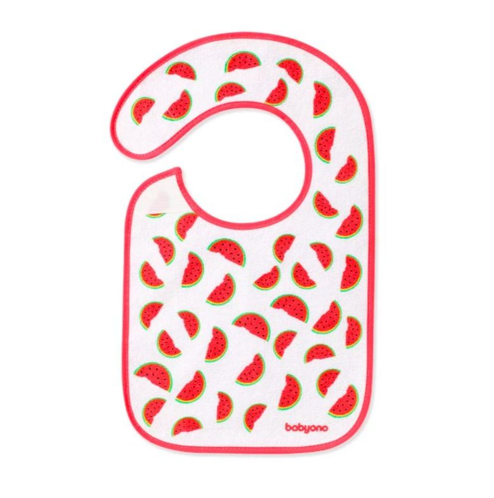 BABYONO Bryndák Froté, střední, voděodolný dino 6m+ - BABYONO Bryndák Froté, střední, voděodolný melon 6m+