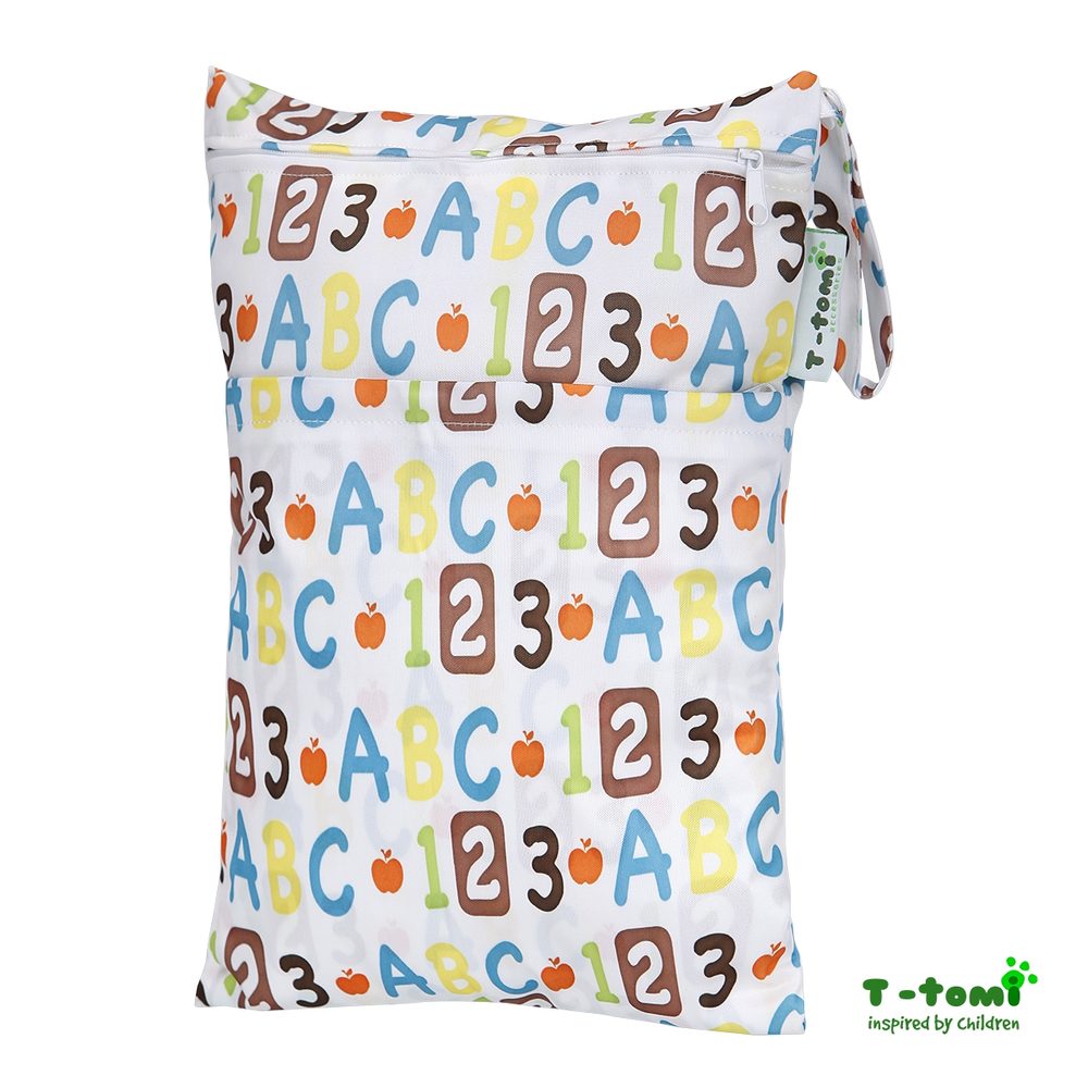 T-TOMI Nepromokavý sáček, alphabet / abeceda