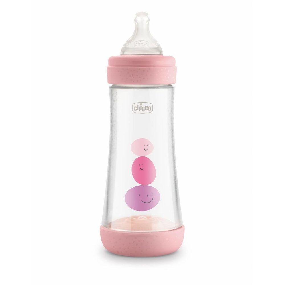 Chicco Láhev kojenecká Perfect 5 silikon 300ml dívka