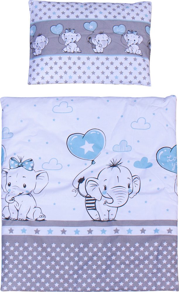 Scarlett Set peřinka a polštař do kočárku Scarlett Gusto modrá