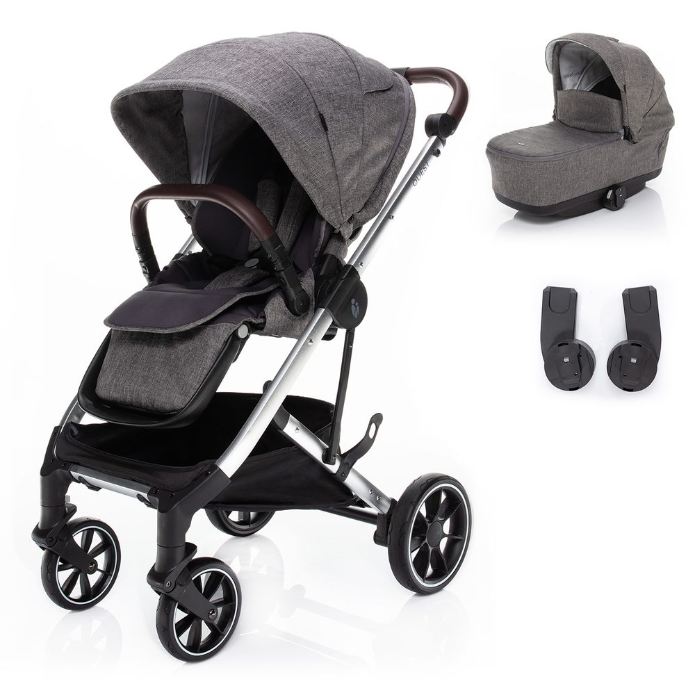 ZOPA Set kočárek Quest + korba + adaptéry - Tornado Grey/Silver