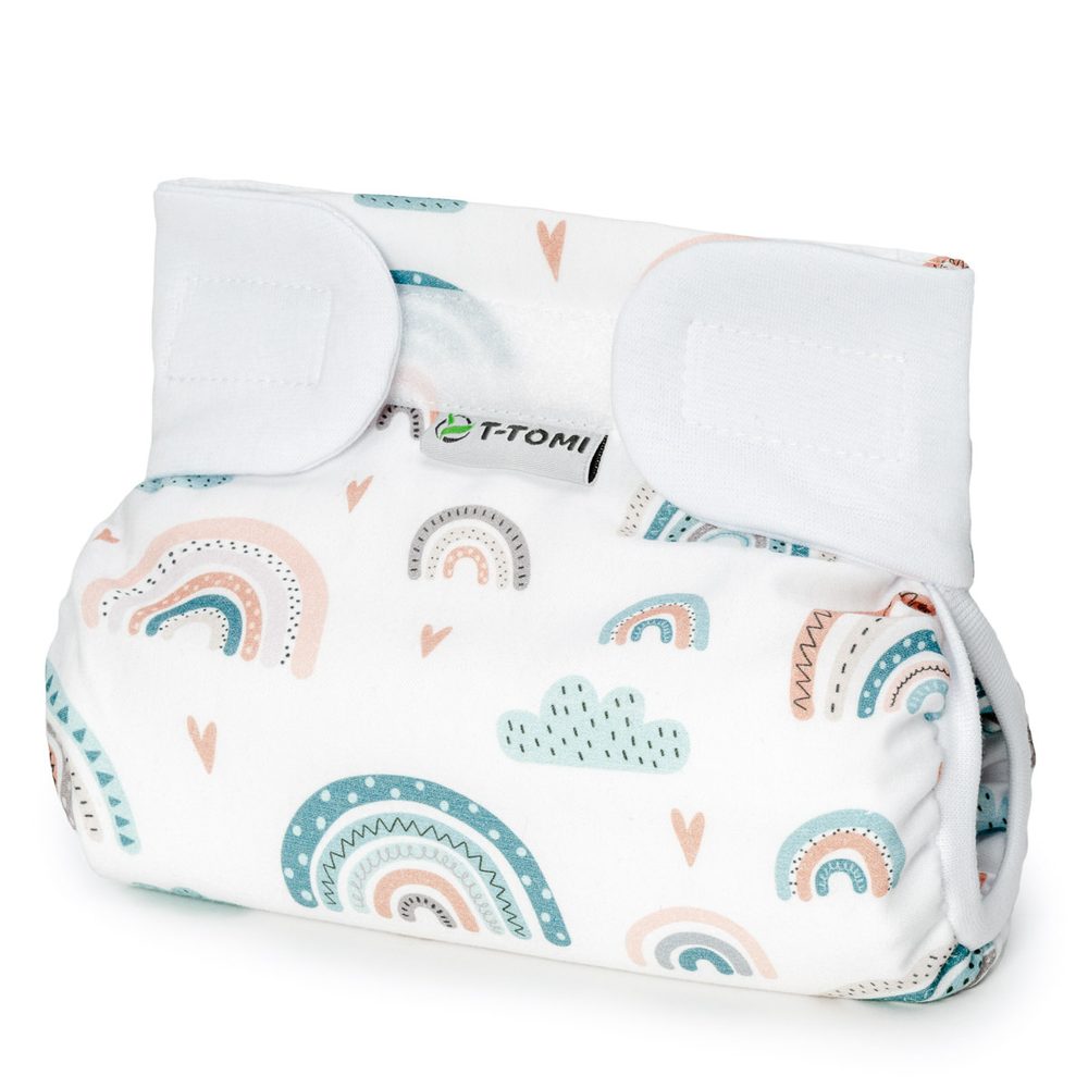 T-Tomi Ortopedické abdukční kalhotky suchý zip - pink elephants 3 - 6 kg