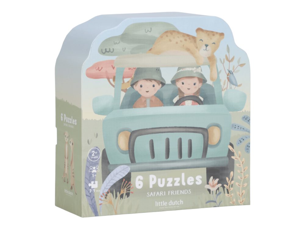 Little Dutch Puzzle 6v1 Safari Friends