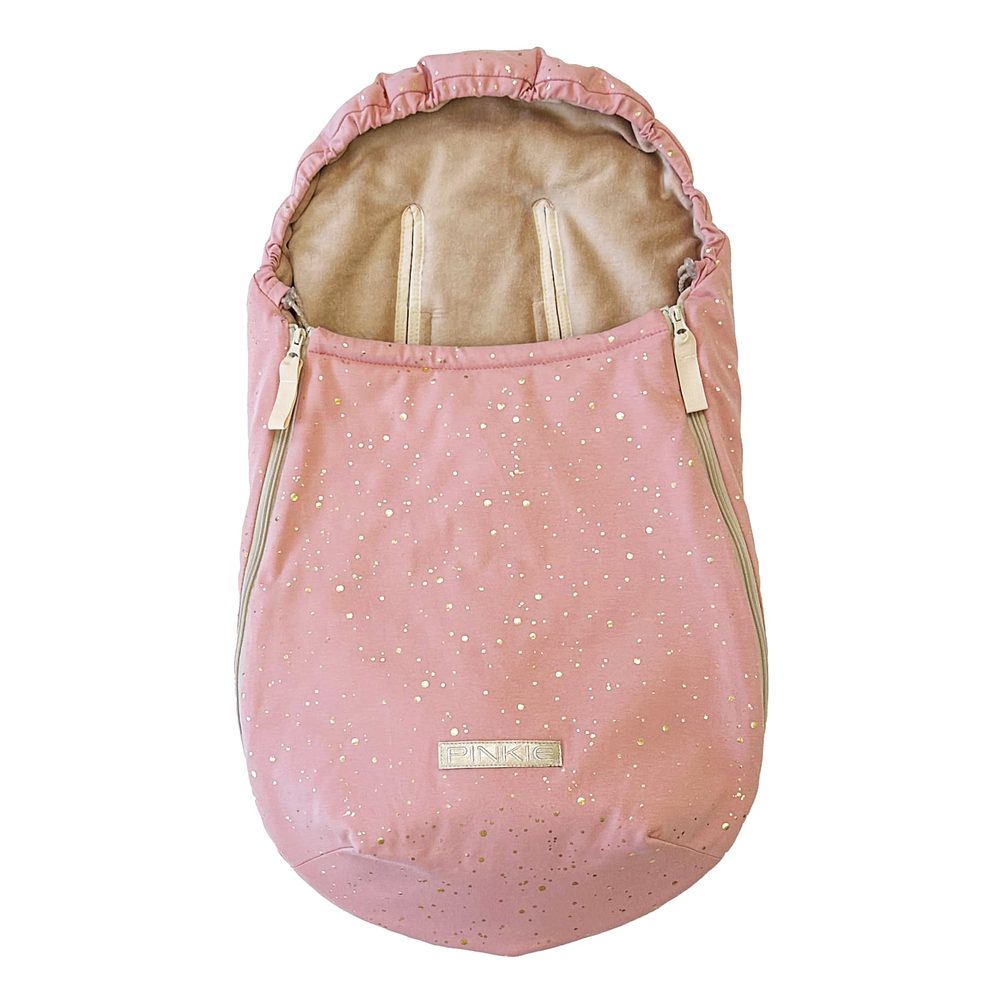 Pinkie fusak Shine Gold Old Pink 0-12 měsíců - autosedačky