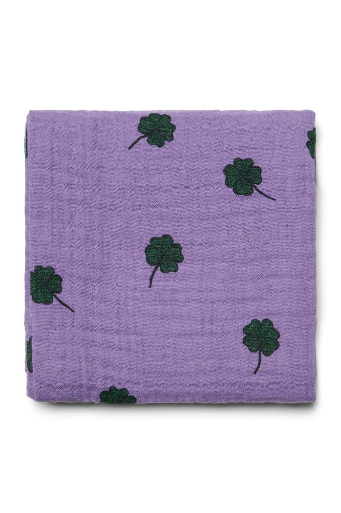 Studio Noos SWADDLE ZAVINOVAČKA Print Large Purple Clover (obrázek 3)