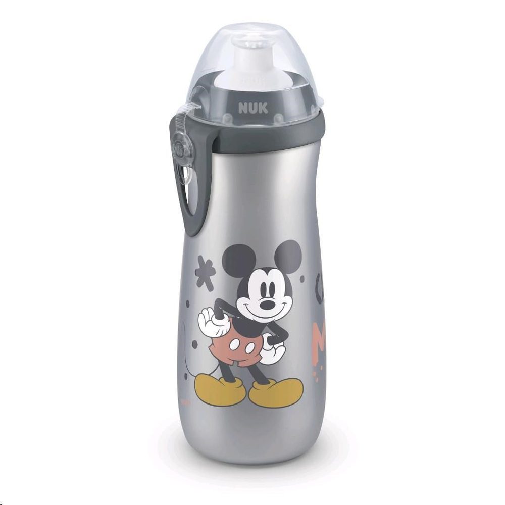 NUK FC Láhev Sports Cup Disney MICKEY 450ml - šedá