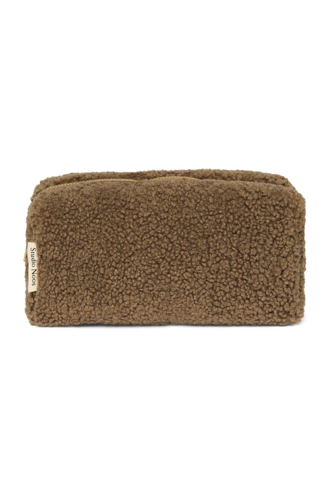 STUDIO NOOS Pouzdro - Brown Teddy chunky