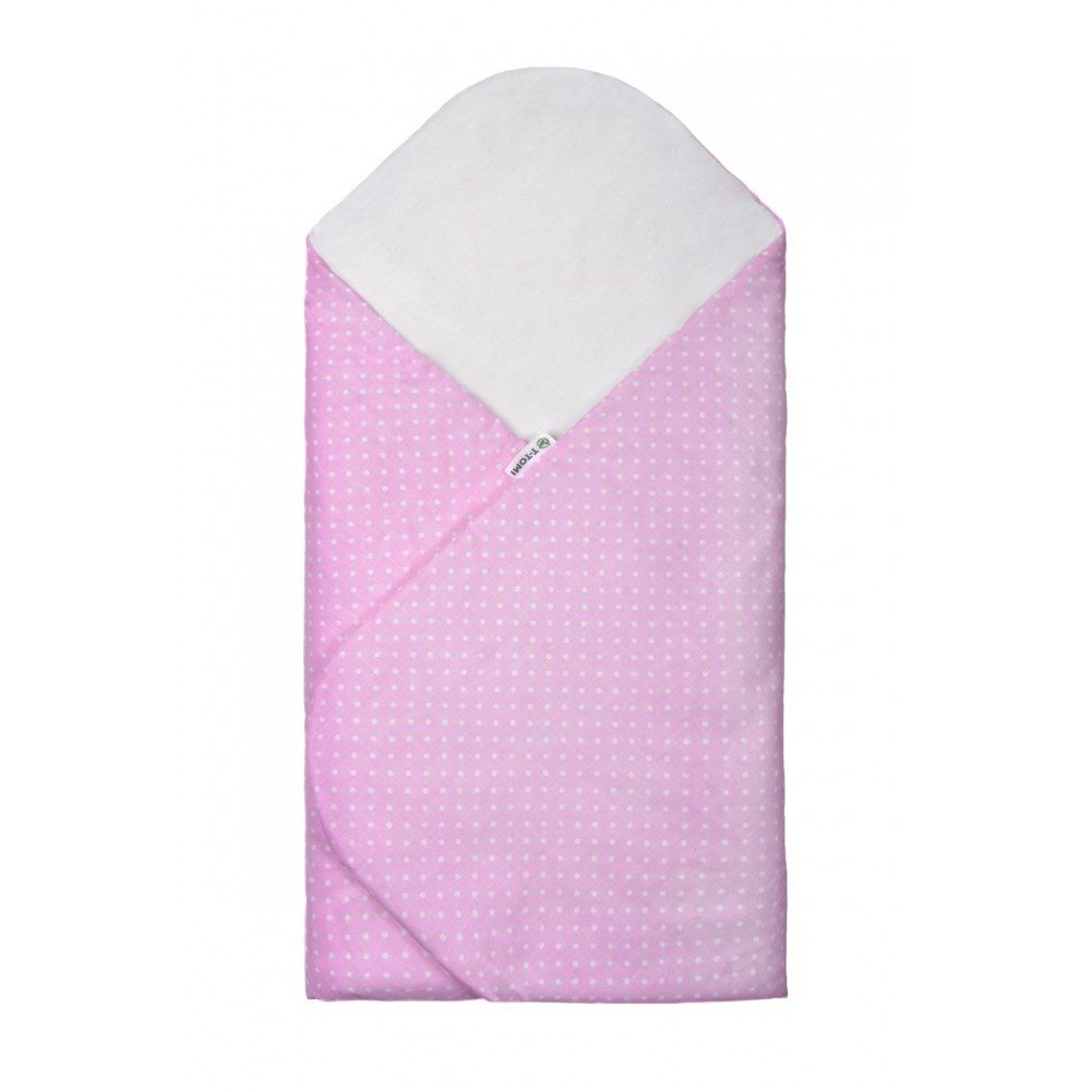T-Tomi Rychlozavinovačka bavlna - pink / little dots