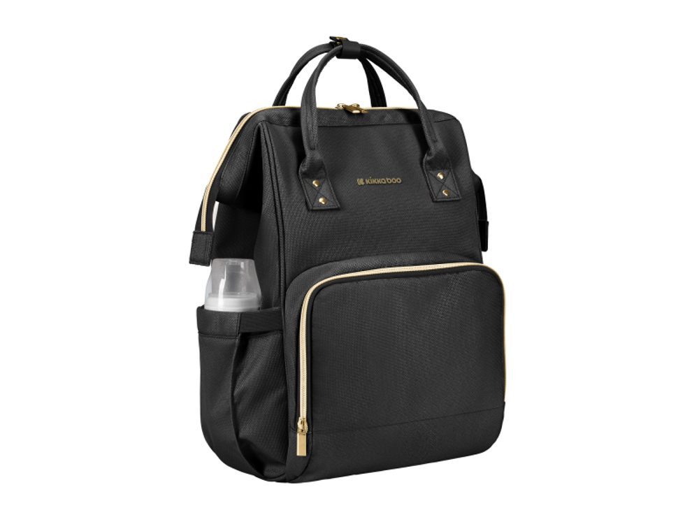 KikkaBoo Přebalovací batoh Siena Black & Gold (obrázek 4)