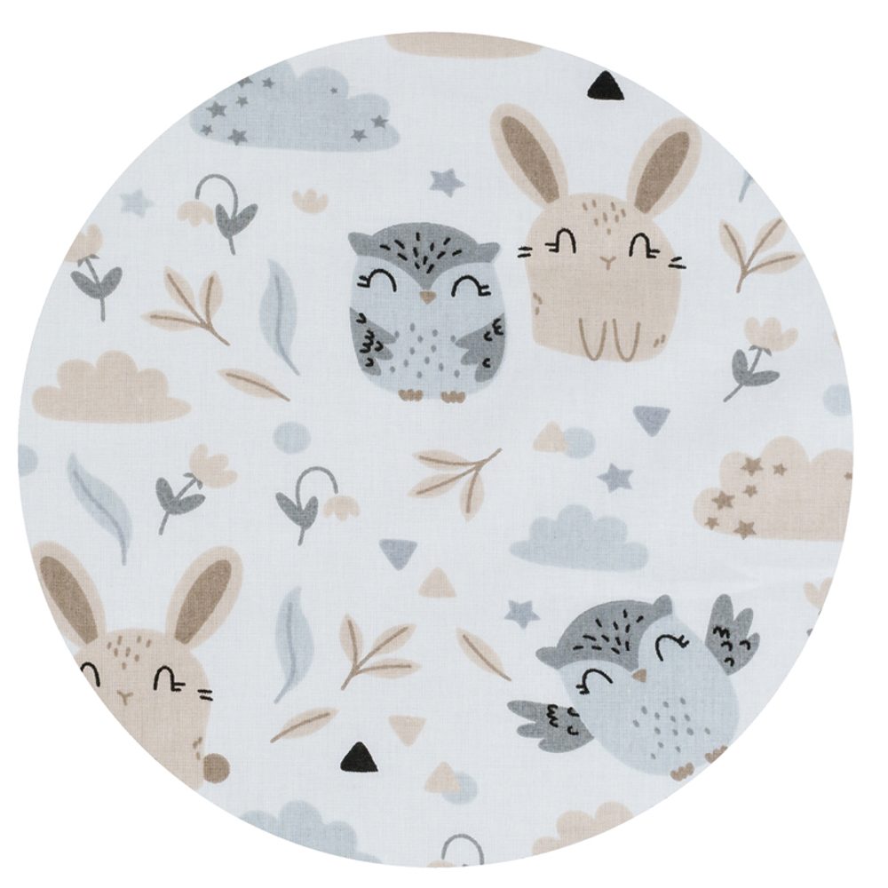 Tomi Povlečení K2 (135x100) tisk - sovka béžová