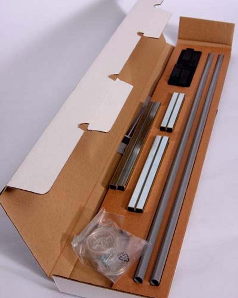 BabyDan 2 prodloužení á 7cm kov stříbrná výška 75cm