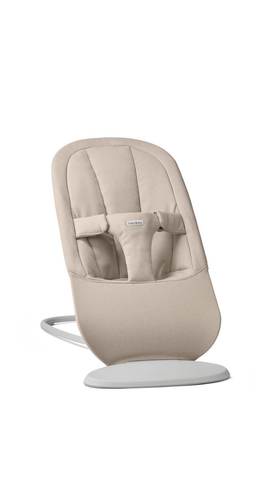 BabyBjörn lehátko BEGIN Sand Grey Woven
