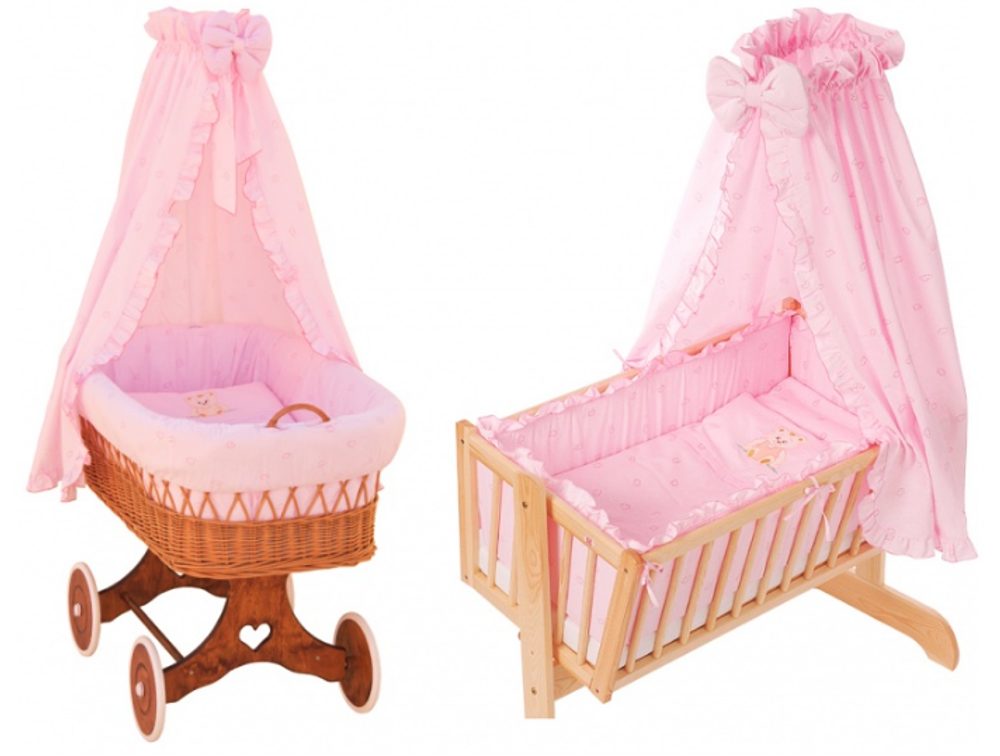 Scarlett Nebesa do koše a kolébky Méďa- růžová