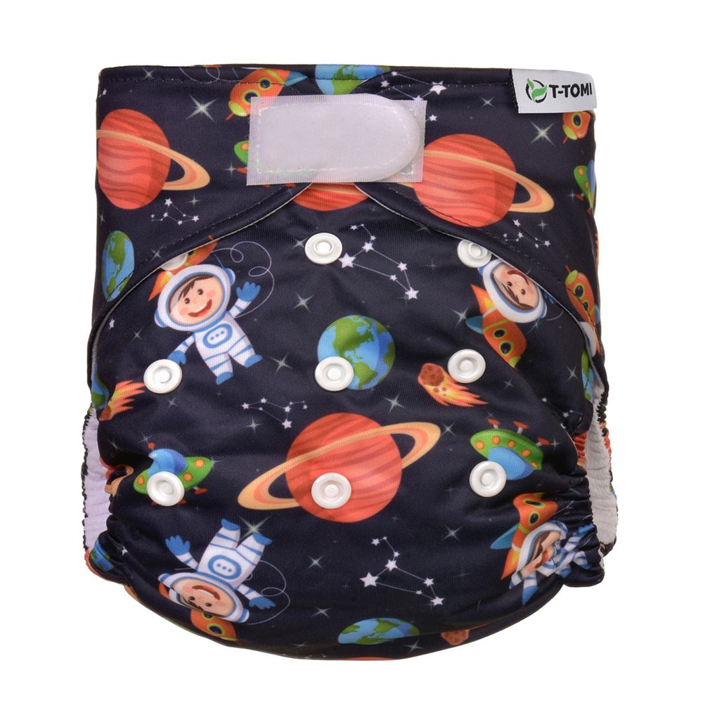 Levně T-Tomi Kalhotková plena AIO - přebalovací set suchý zip - UNIVERSE