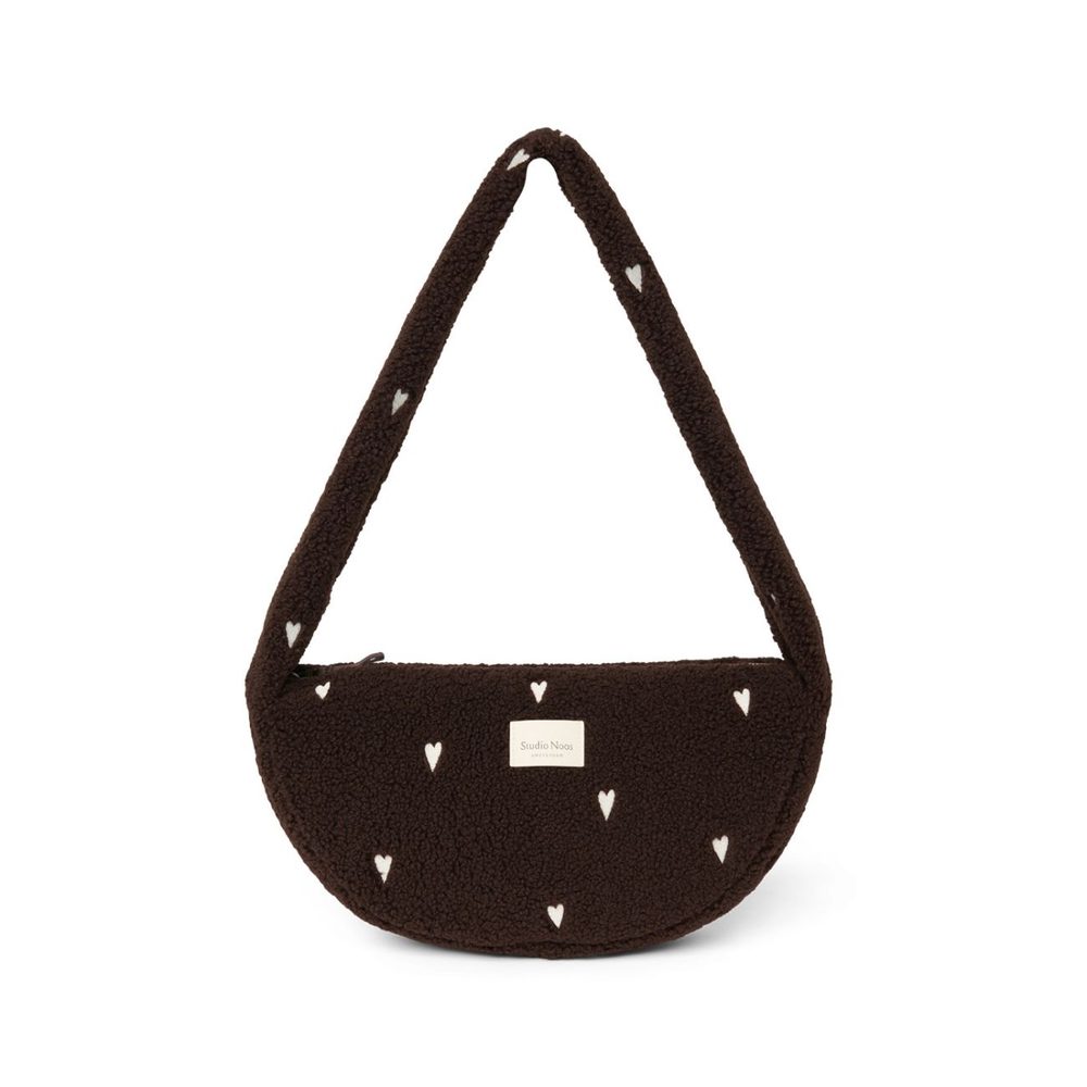 STUDIO NOOS Taška Cross Body Mini Teddy -  Chocolate Hearts