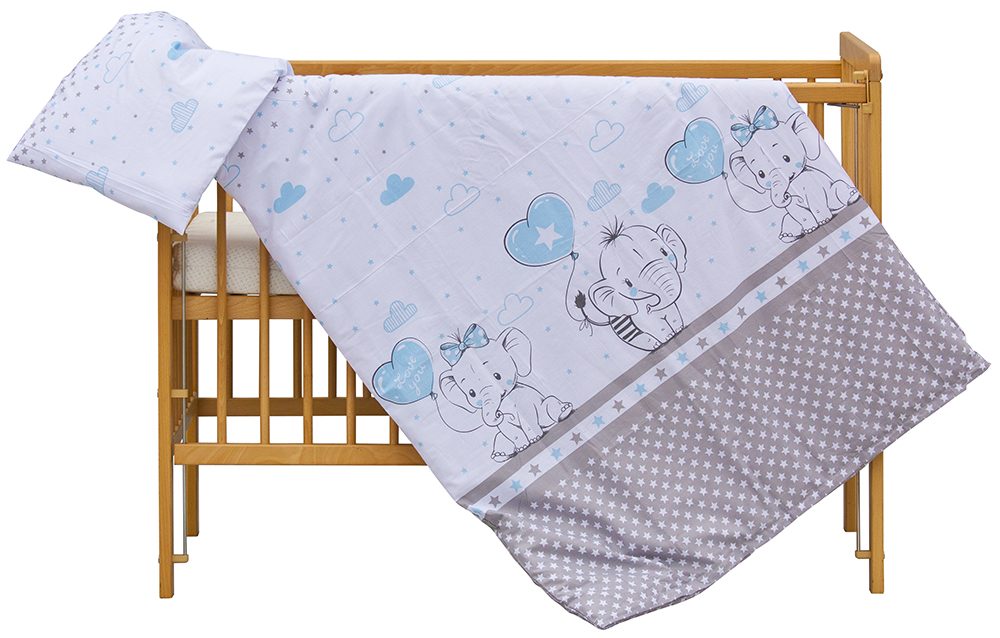 Scarlett Souprava do postýlky 2-dílné Gusto modrá 90x120cm