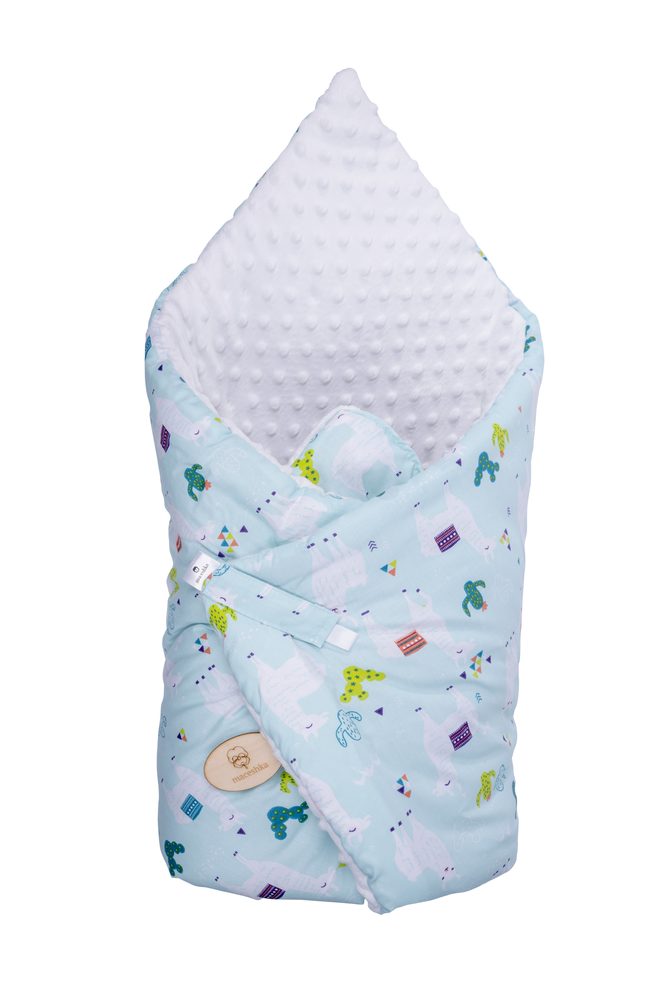 Maceshka Zavinovačka Minky tisk - lama mint