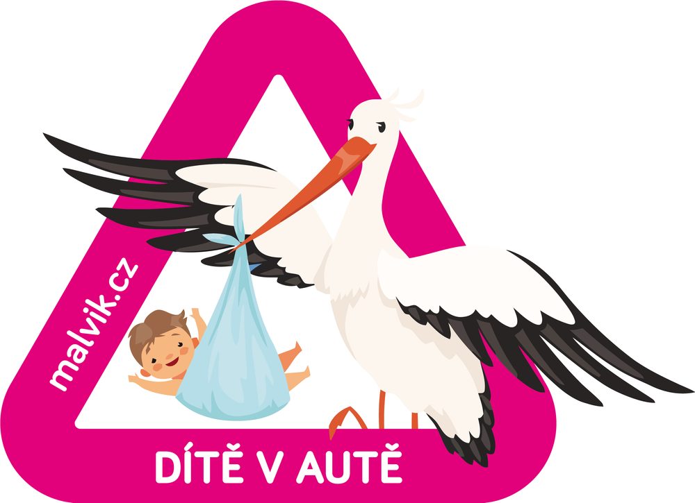 Trojúhelník "dítě v autě" Malvík - autosedačky
