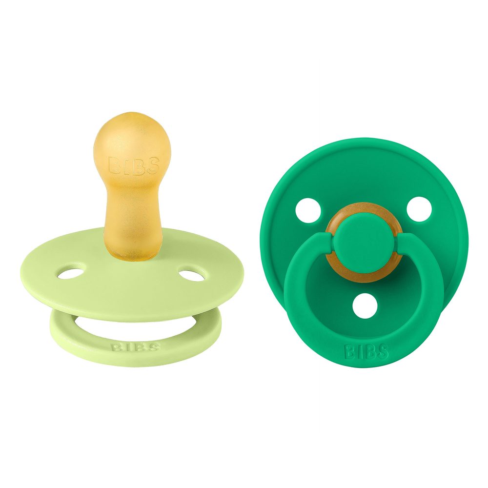 BIBS Colour dudlíky z přírodního kaučuku 2ks vel.2 - Matcha / Cactus