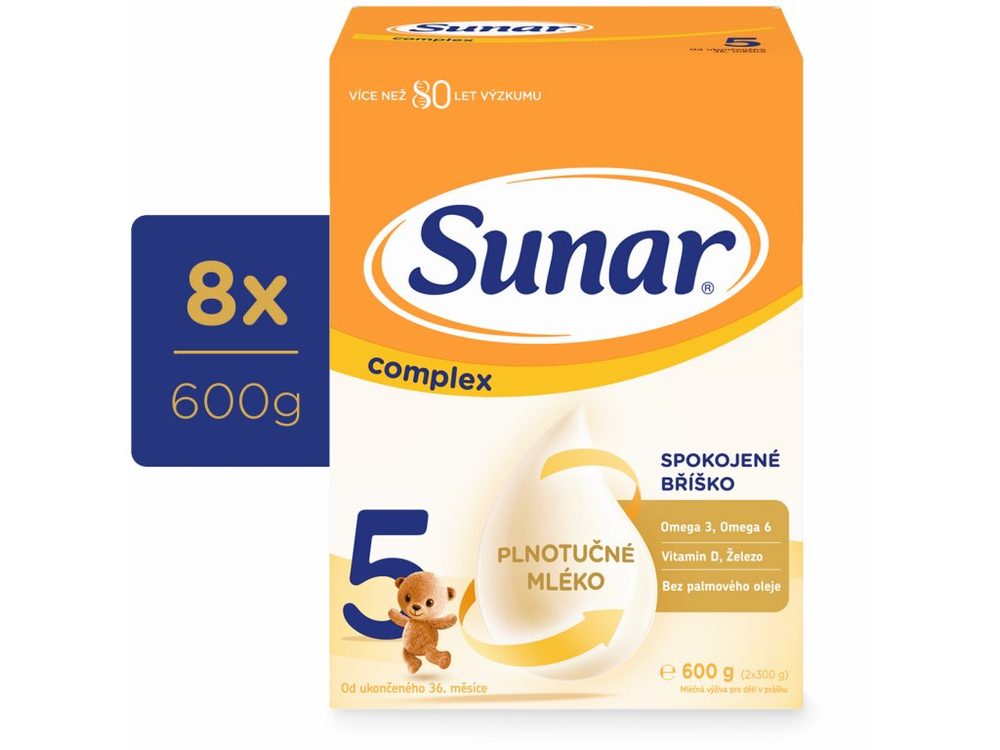 Sunar 8x Complex 5 Mléko kojenecké 600g