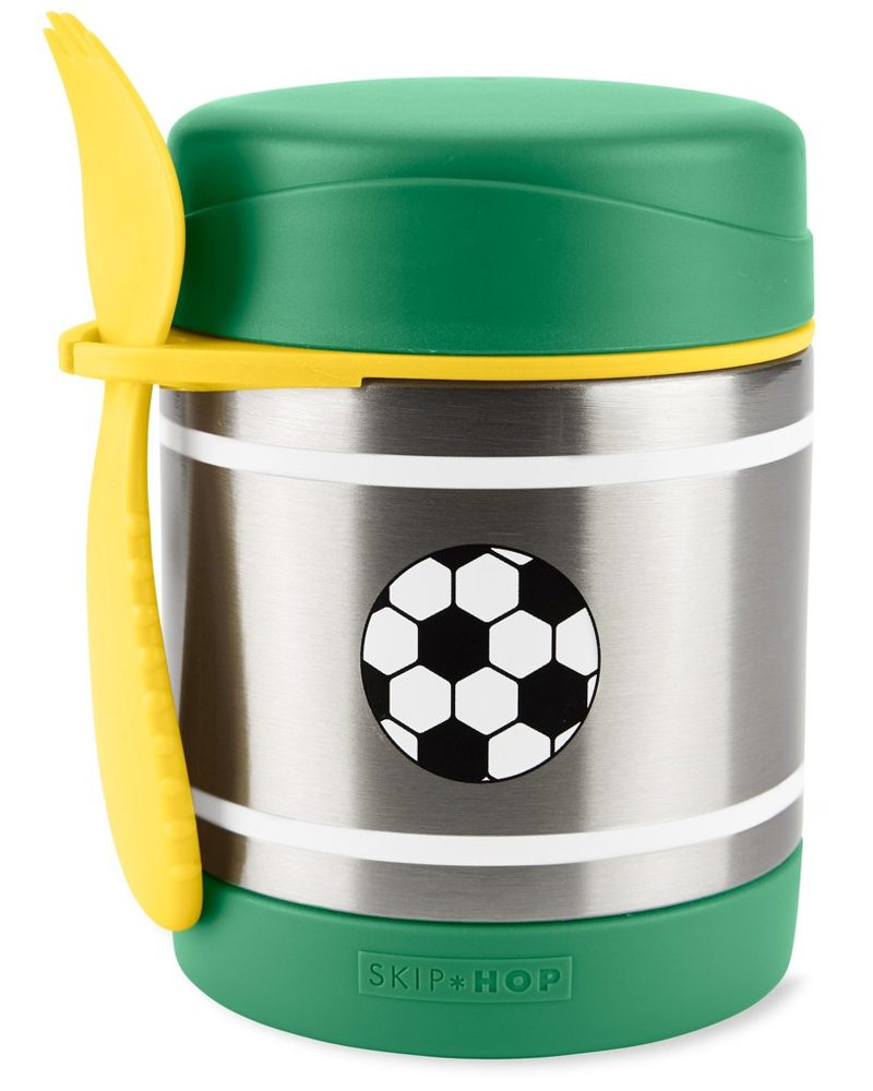 Skip Hop Spark Style Termoska na jídlo se lžičkou/vidličkou 325ml, 12m+ - Fotbal