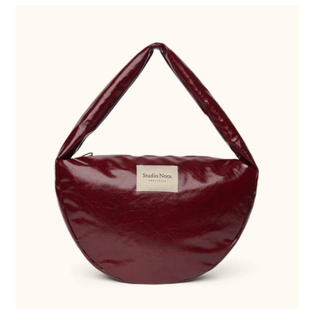 Studio Noos Leather Cross Body Bag Burgundy