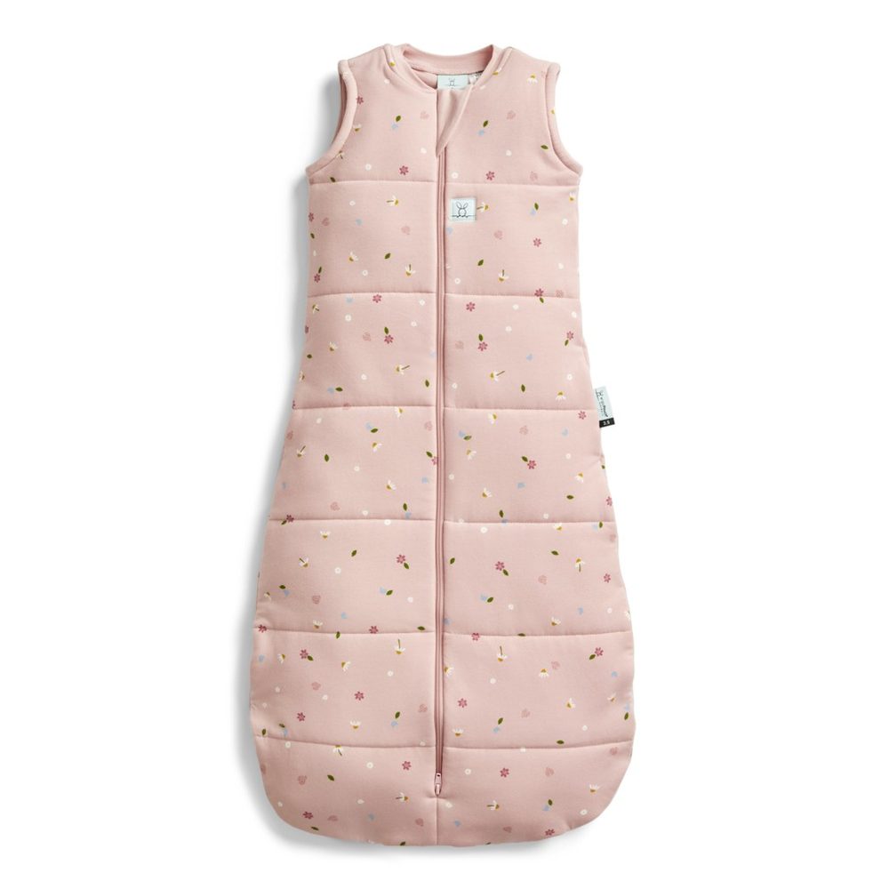 ergoPouch® Vak na spaní organická bavlna Jersey Daisies 2.5TOG - 3-12m (6-10kg)