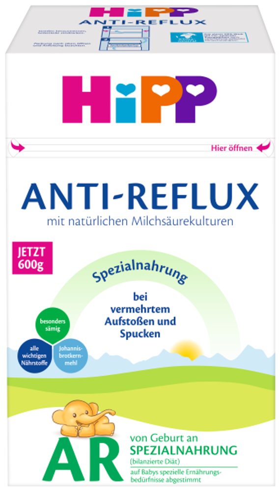 HiPP 4x Speciální kojenecká výživa HiPP Anti-Reflux 600g